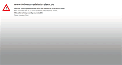 Desktop Screenshot of followus-erlebnisreisen.de